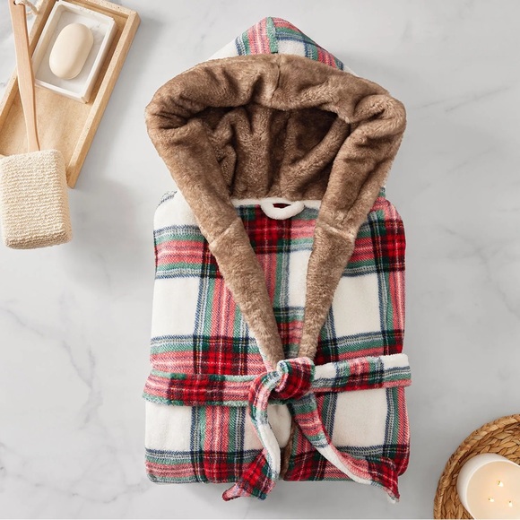 NWT Member's Mark Adult Plush Robe Size S/M - Picture 3 of 9